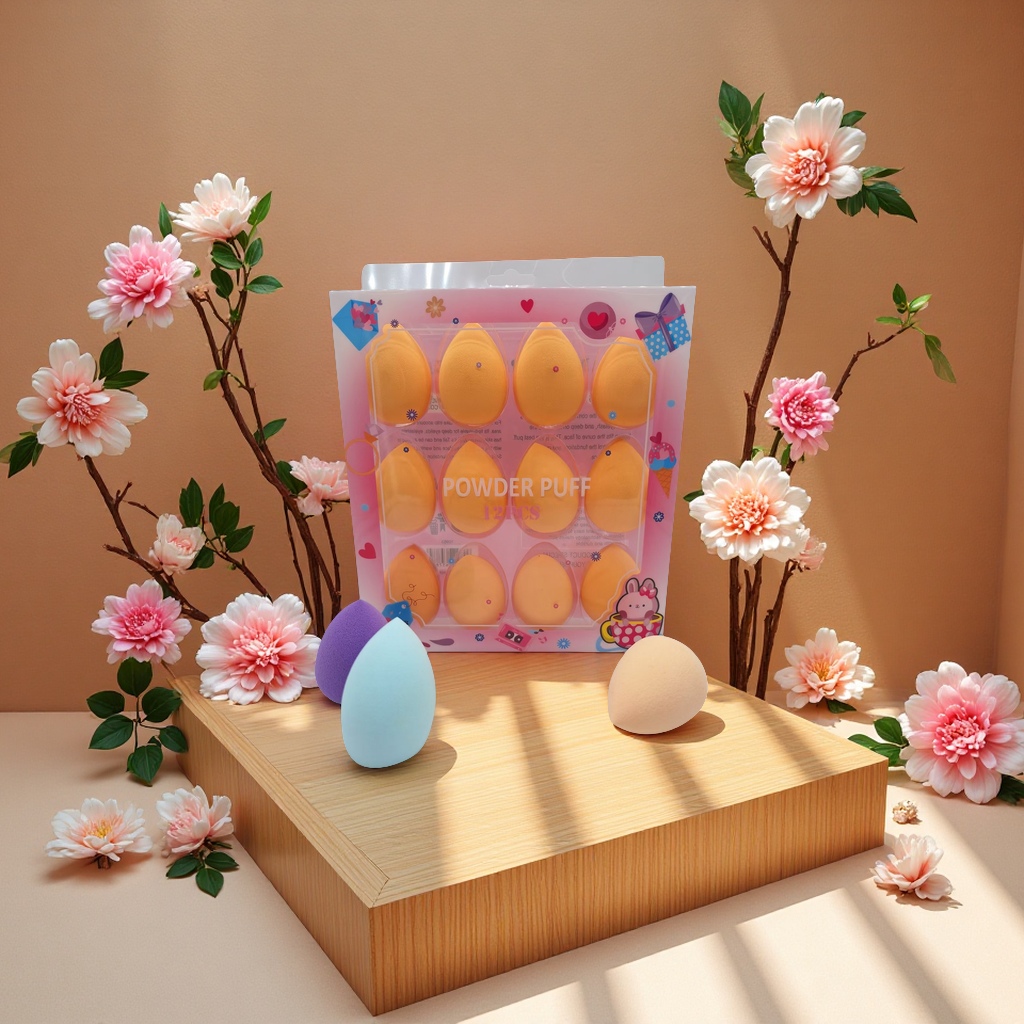 美妆蛋单个包装12个装零售价0.3元至1元彩妆工具化妆海绵粉扑美妆用品
