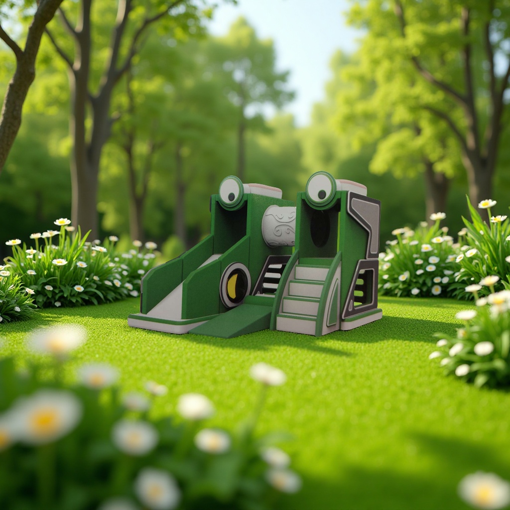 The toy children's slide and outdoor trampoline set is suitable for outdoor children's entertainment. It is safe, durable and comes in various colors details Picture