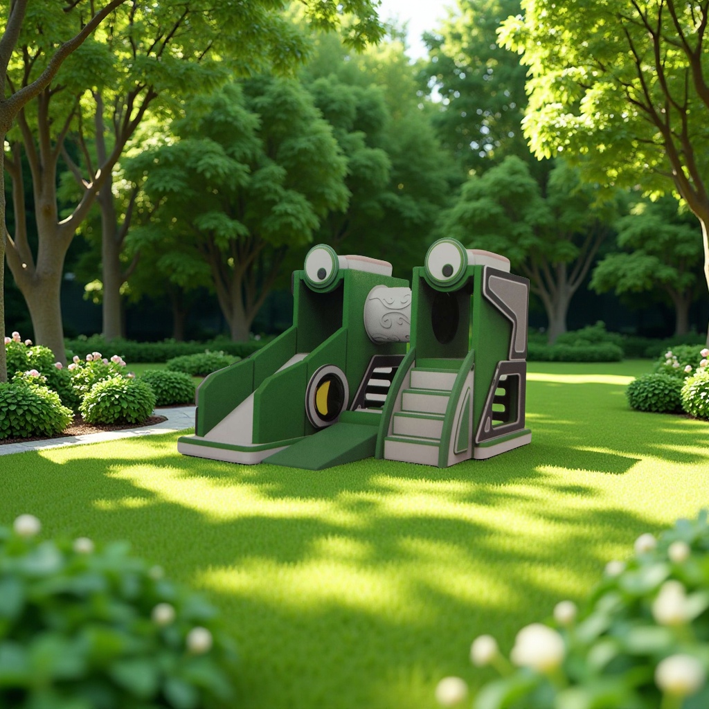 The toy children's slide and outdoor trampoline set is suitable for outdoor children's entertainment. It is safe, durable and comes in various colors