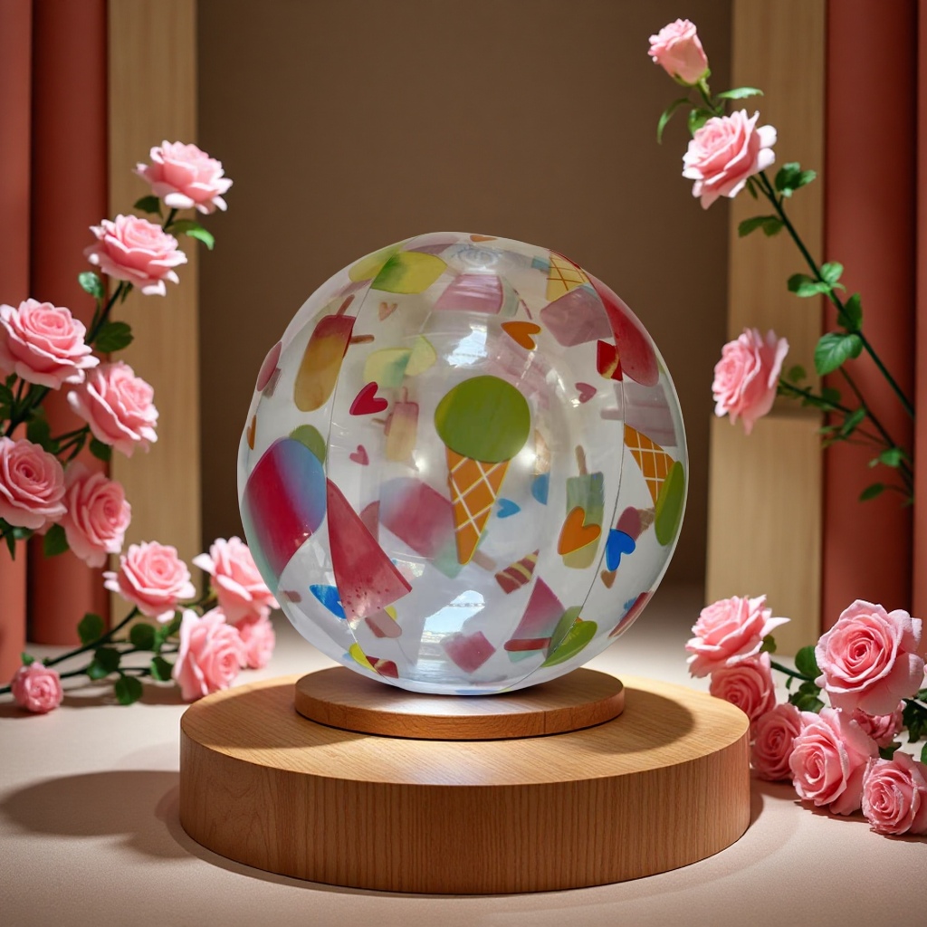 16-inch printed balls, colorful sports balls, children's toys, leisure and fitness balls, indoor and outdoor elastic balls Application Scenario