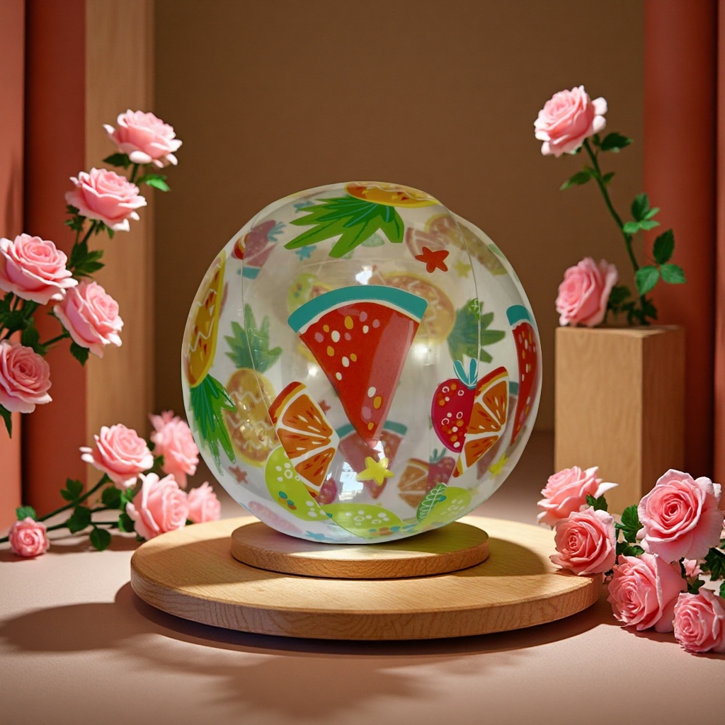 16-inch printed balls, colorful sports balls, children's toys, leisure and fitness balls, indoor and outdoor elastic balls Item Picture