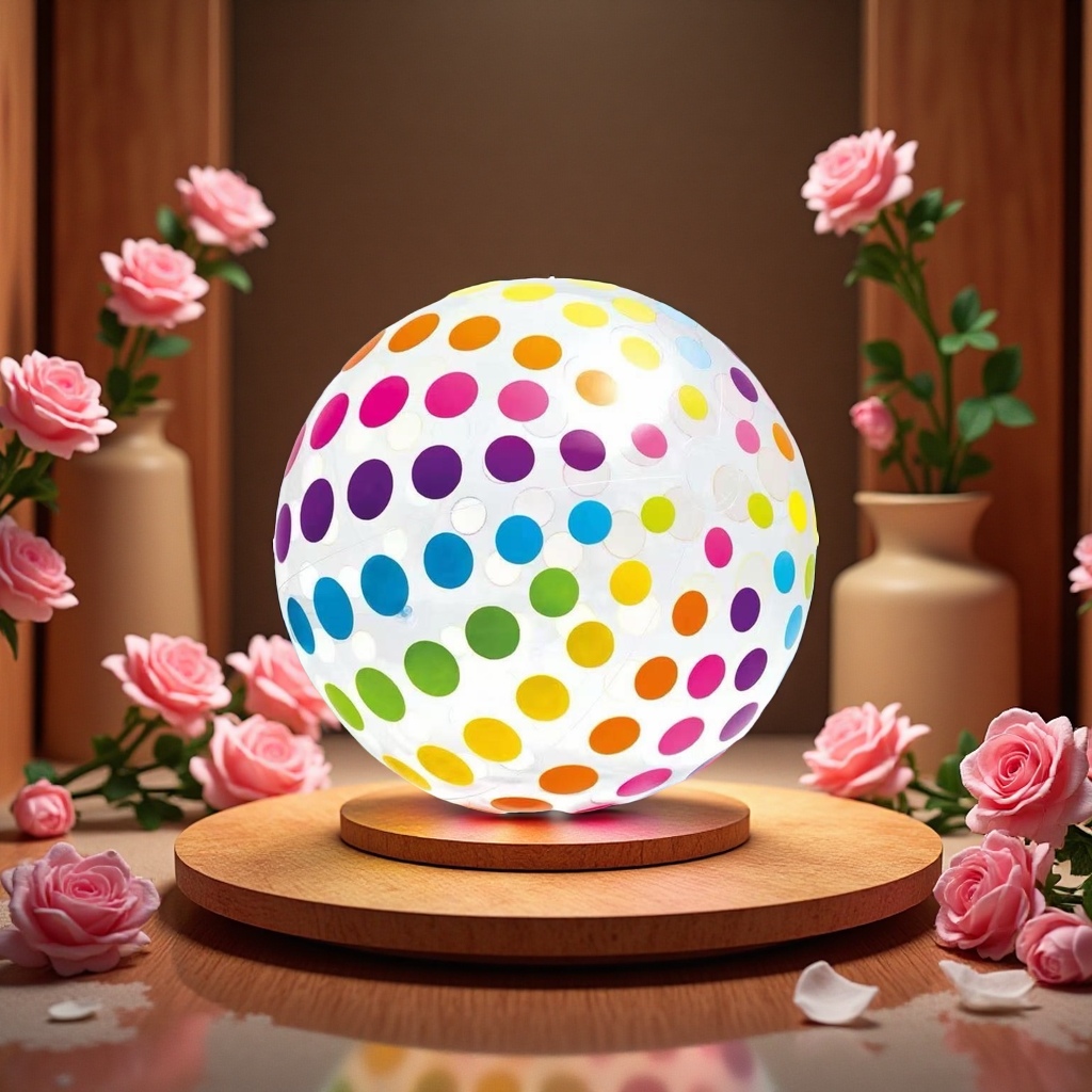 16-inch printed balls, colorful sports balls, children's toys, leisure and fitness balls, indoor and outdoor elastic balls details Picture