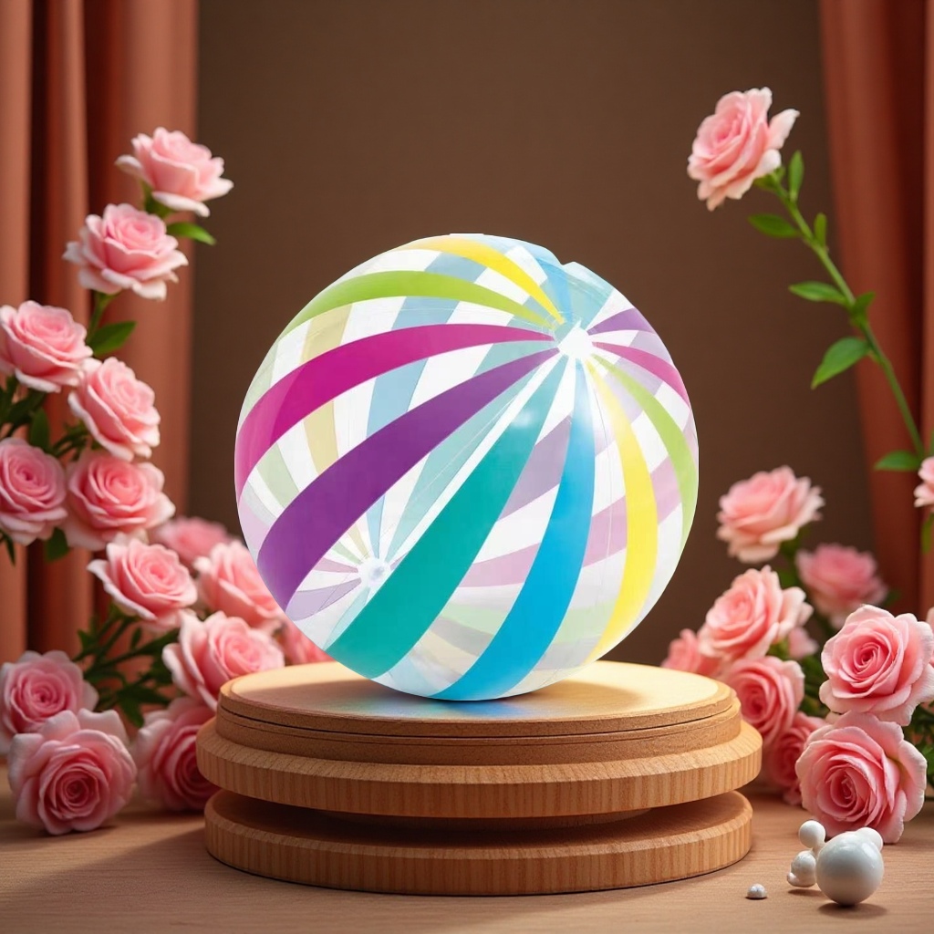 16寸印花球 彩色运动球儿童玩具休闲健身球室内外弹力球