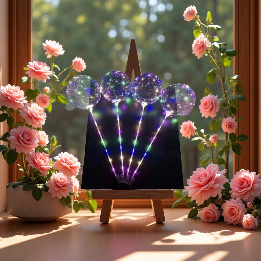 20寸两节电池波波球儿童玩具弹跳彩色运动球充气趣味球