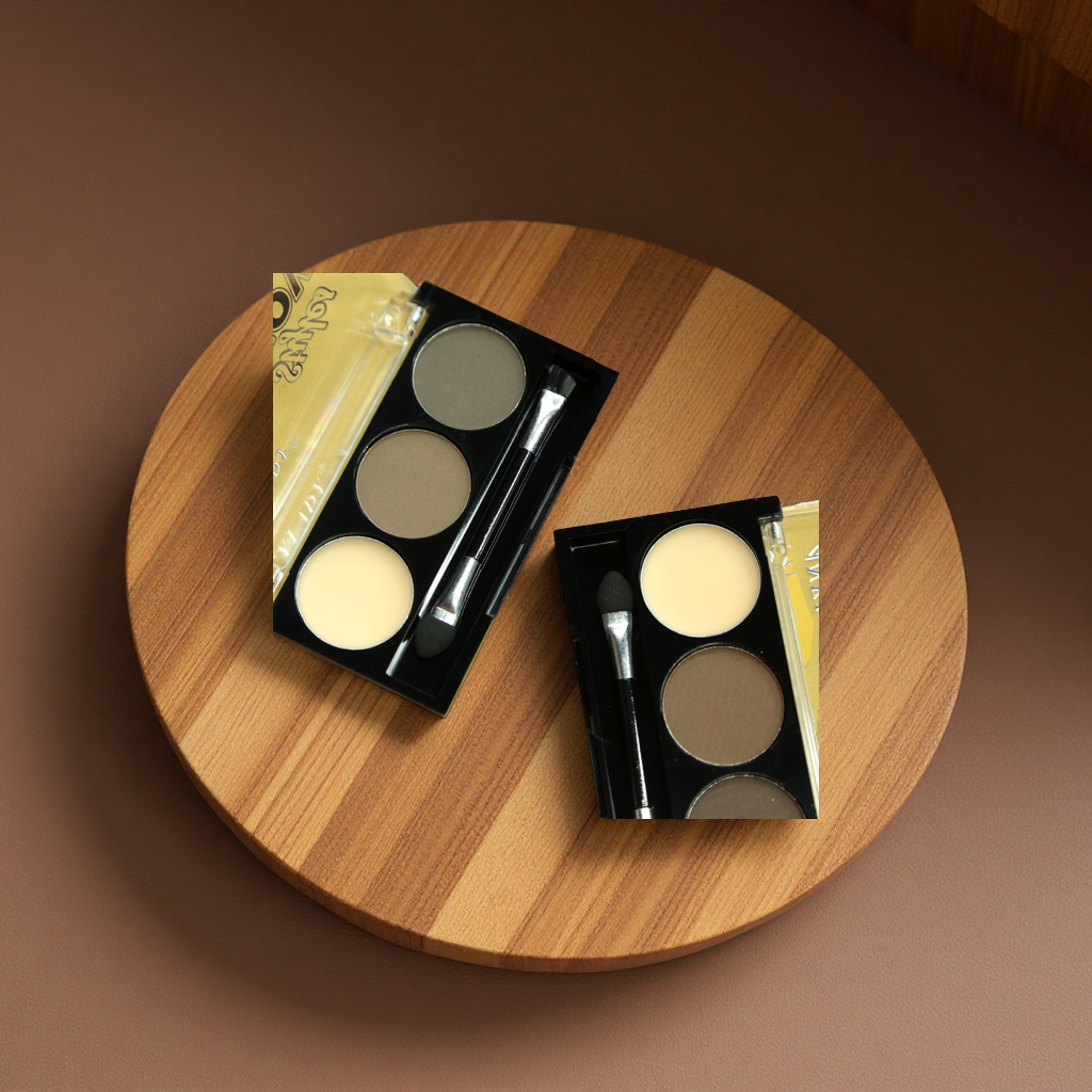 品牌批发三色哑光眉膏防水高品质眉粉彩妆套装面部彩妆盘美容护肤