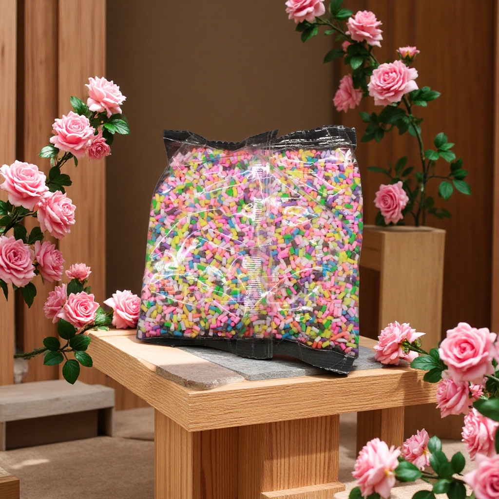 Soft clay candy granules 100g bag, chocolate thread, food play cake, nail art, DIY toy accessories, candy gift box, festive supplies Application Scenario