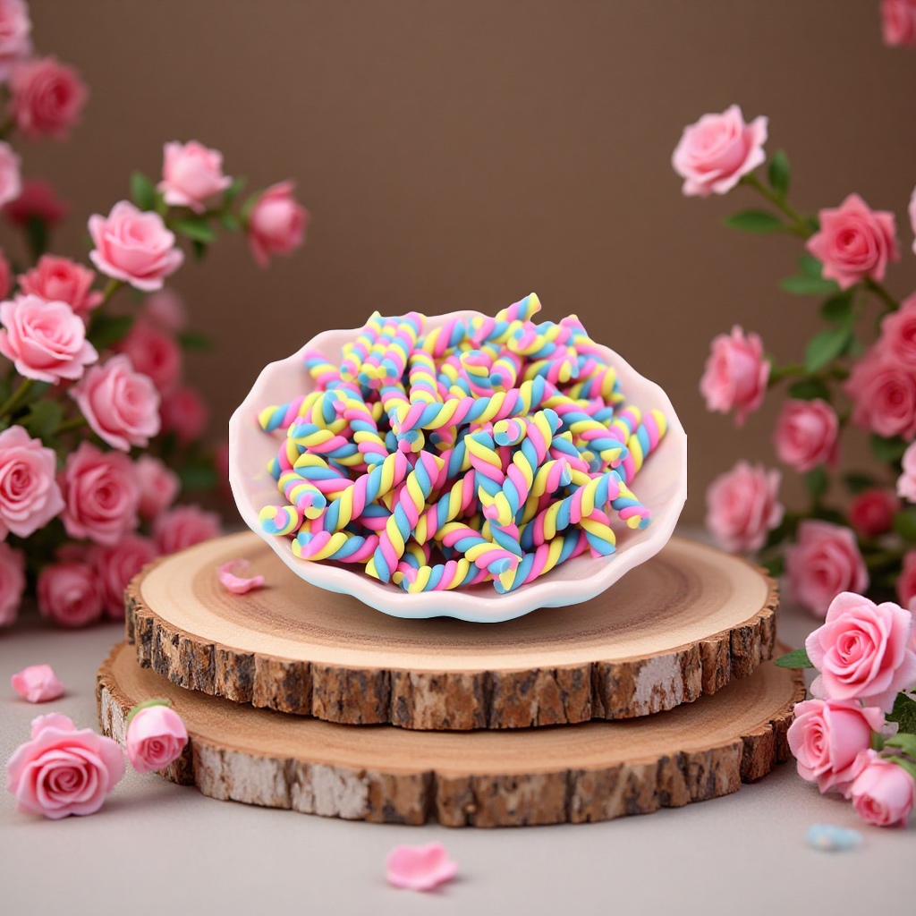 Soft clay decorative toys, simulated cotton candy food and toy accessories, DIY cream plastic phone case decoration materials, creative handcrafting Application Scenario