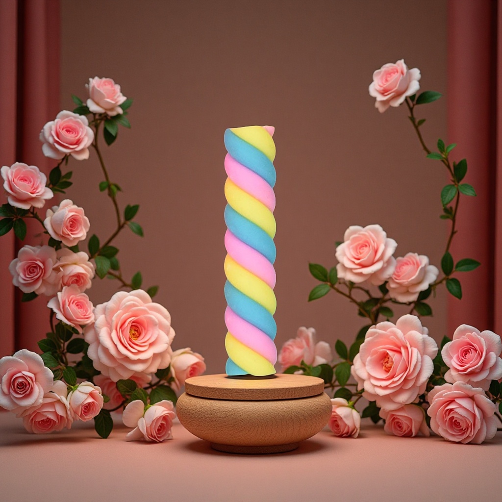 Soft clay decorative toys, simulated cotton candy food and toy accessories, DIY cream plastic phone case decoration materials, creative handcrafting Specification image