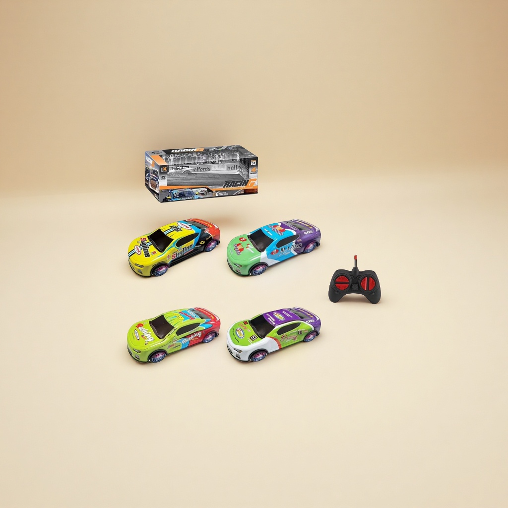 24四通拉力赛合金遥控车带灯光竞技模型不包电动儿童玩具赛车耐摔耐跑遥控车