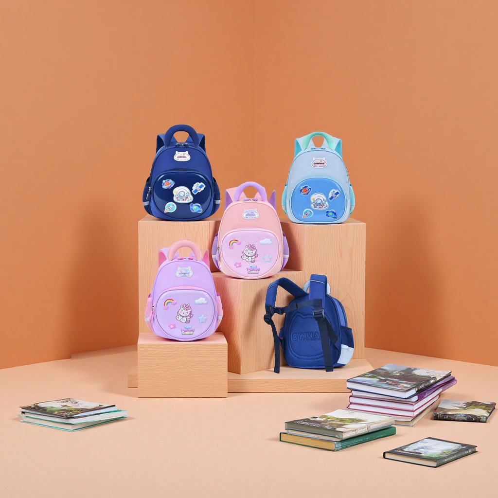 拉杆书包实物图