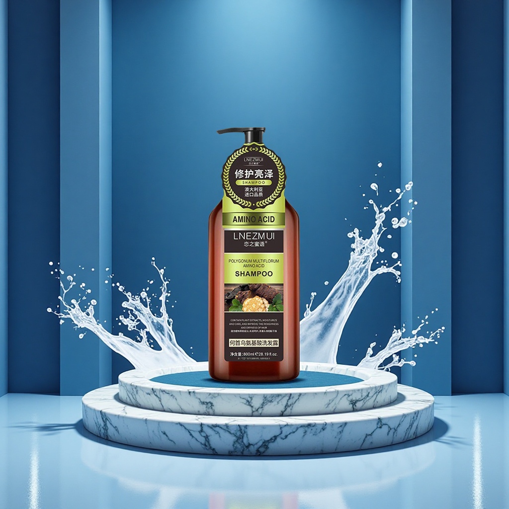 800ML Love Honey Language Polygonum Multiflorum Ginseng Shampoo, Refreshing Oil-Control Hair Care, Ginger Shampoo wholesale Item Picture