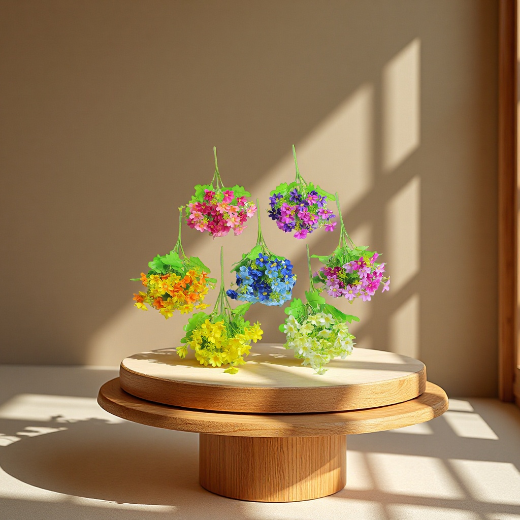 仿真小雏菊花卉跳兰菊人造假花28园林家居装饰绢花户外工程办公文化仿真玫瑰