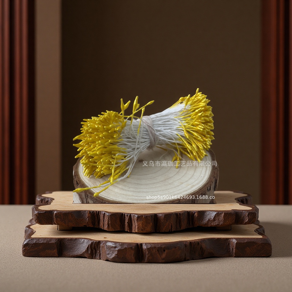 小尖头珠光花心花蕊DIY古风头饰配件手工花辅料仿真花苞装饰品