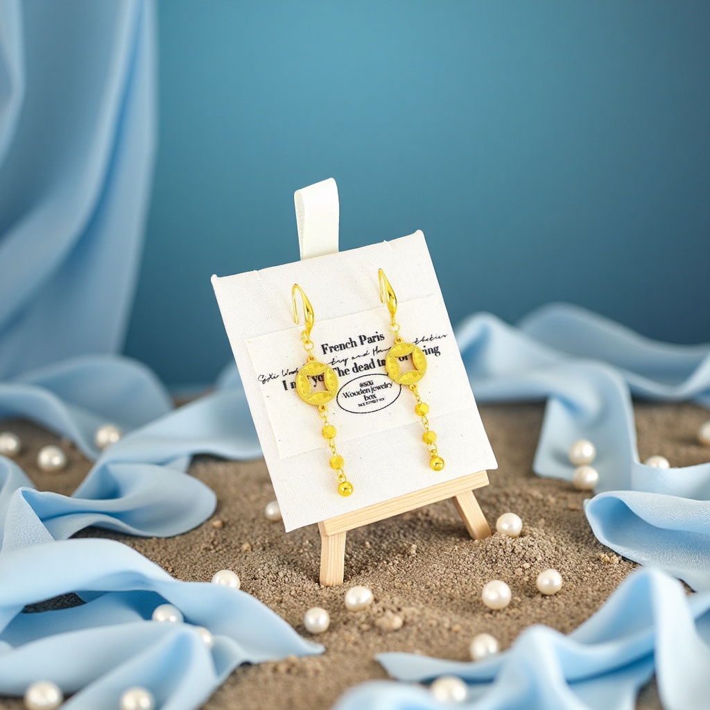 铜钱耳环复古民族风手工耳饰个性潮流耳坠简约耳饰品女配饰细节图