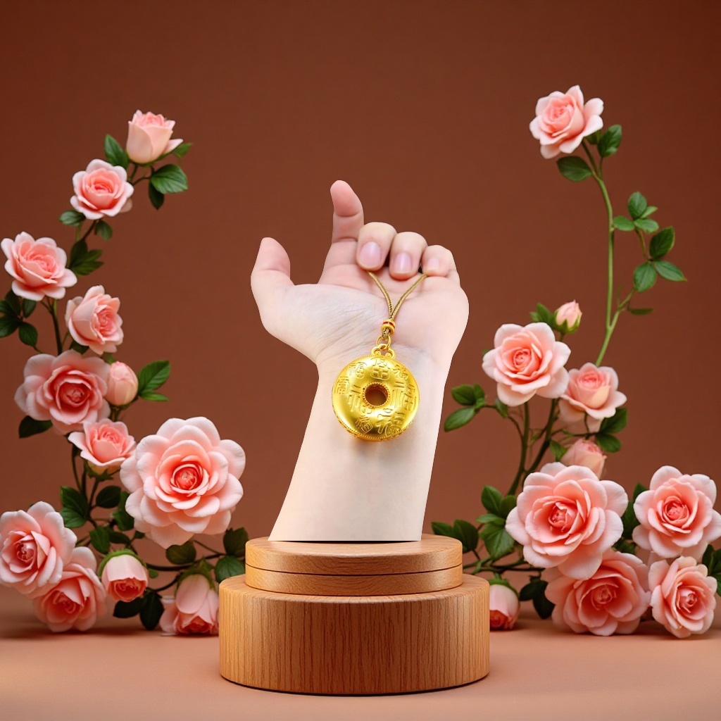 铂金/PT项饰实物图