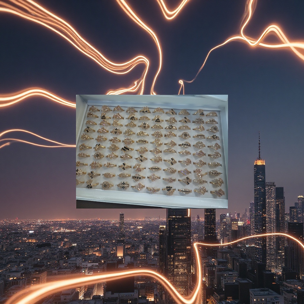 铜微镶女戒时尚简约戒指个性百搭饰品送礼优雅款产品图