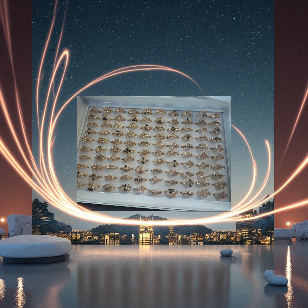 铜微镶女戒时尚简约戒指个性百搭饰品送礼优雅款