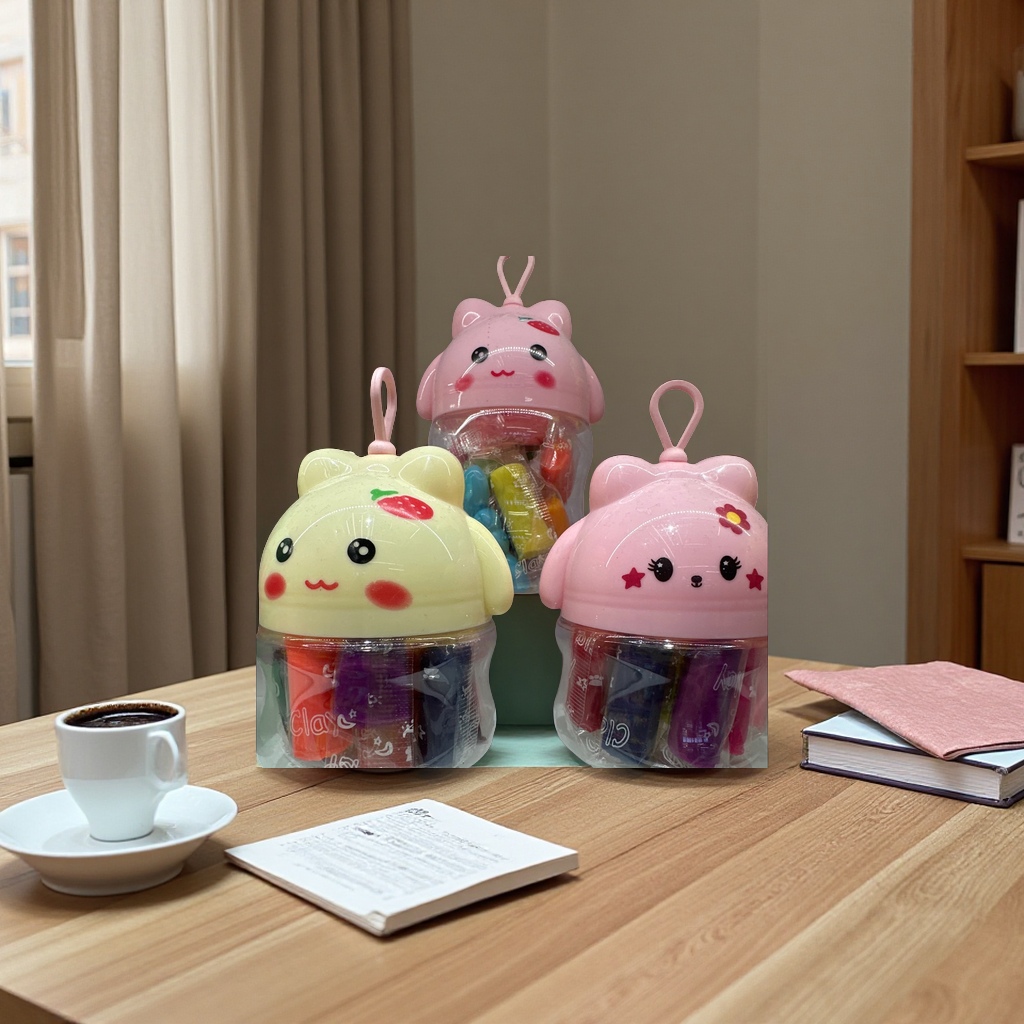 创意彩色橡皮泥手工DIY粘土儿童玩具软泥塑形创意材料多色装60g装