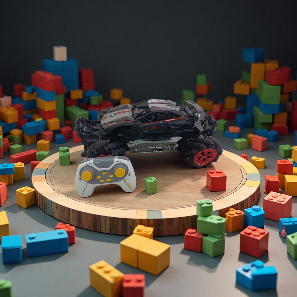 玩具特技车儿童遥控漂移赛车竞技炫酷表演耐摔趣味玩具适合男孩女孩