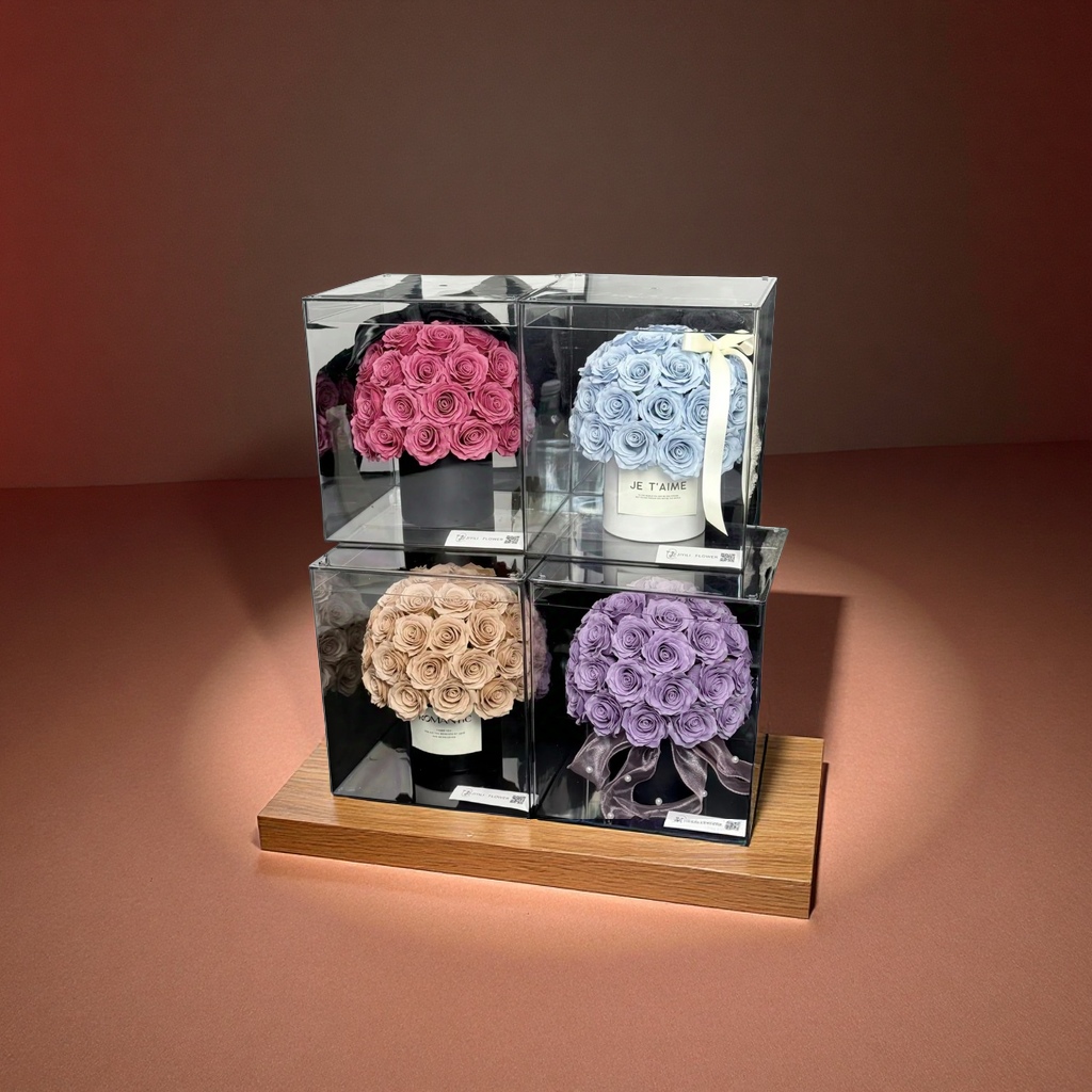 Three-layer rose soap flower gift box, simulated bouquet, festival gift, office culture, decorative flowers wholesale Specification image