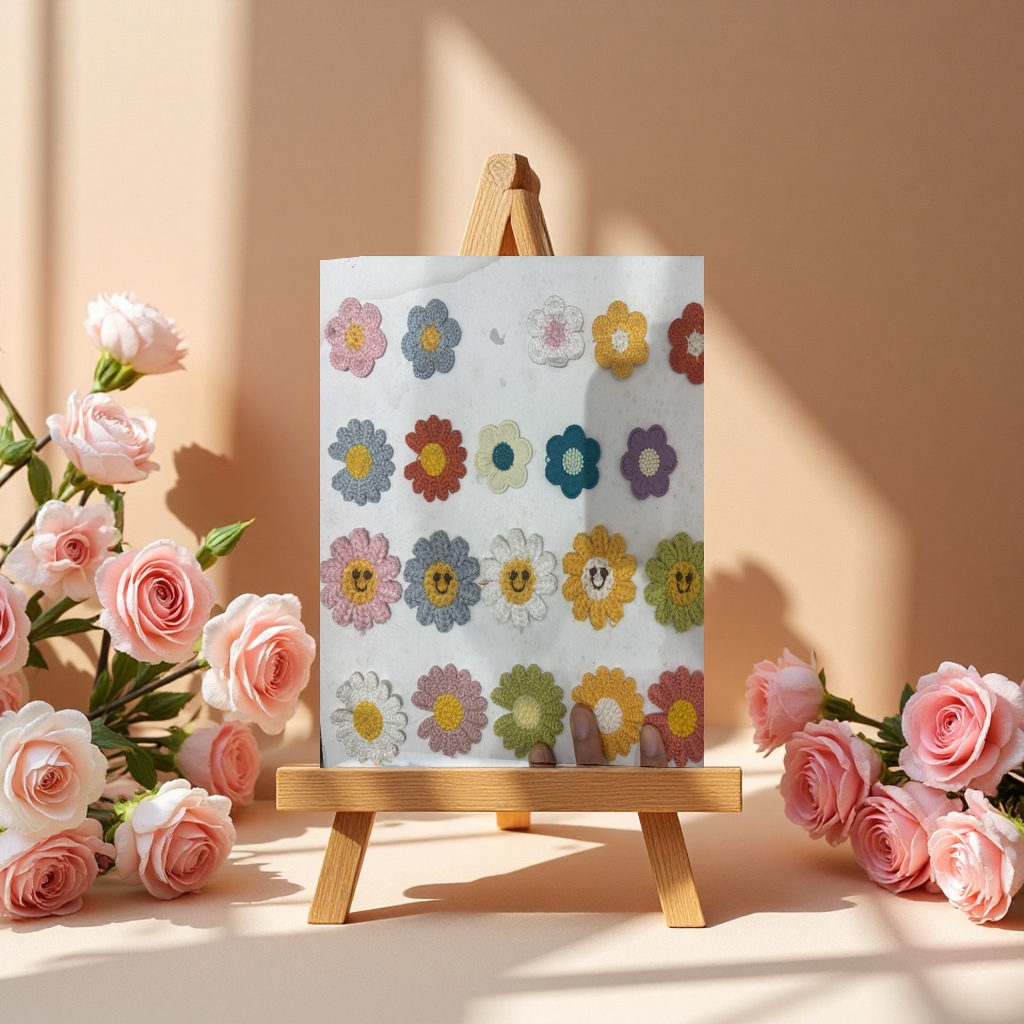 手勾花手工刺绣布艺装饰品手工艺品手工制作礼品创意家居摆件