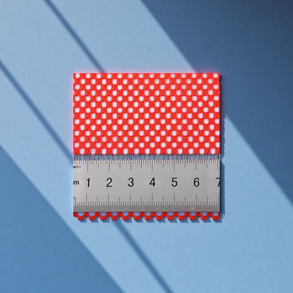 The manufacturer has in stock all polyester rocking basket mesh warp knitted round hole mesh fabric for office chairs, baby strollers, handbags and luggage details Picture