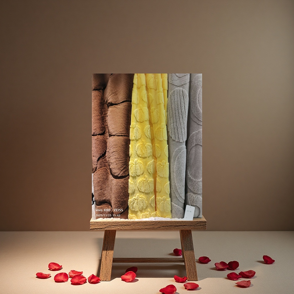 水晶绒加厚卧室地毯防滑柔软地毯厕所厨房多功能家用地垫