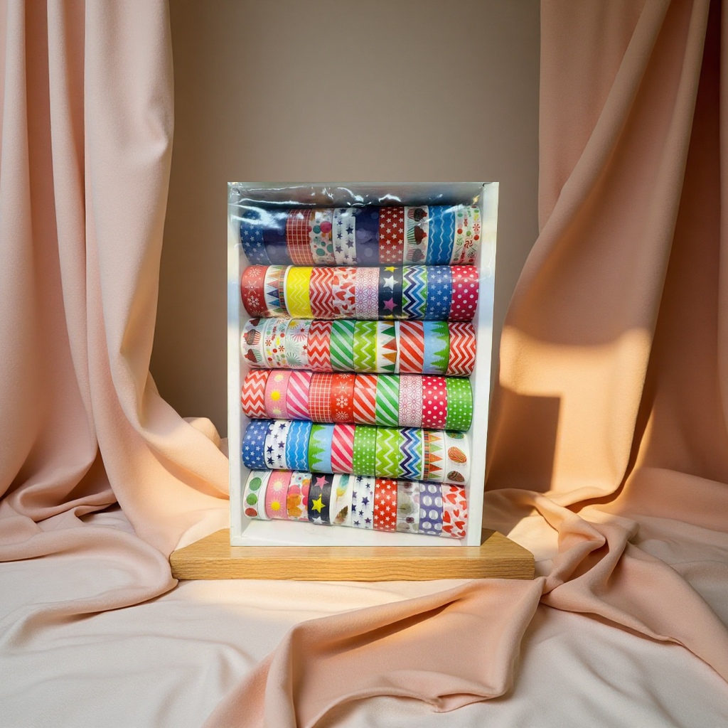 和纸胶带卡通图案白色牛皮纸手帐装饰贴纸创意DIY材料纸胶带卡通