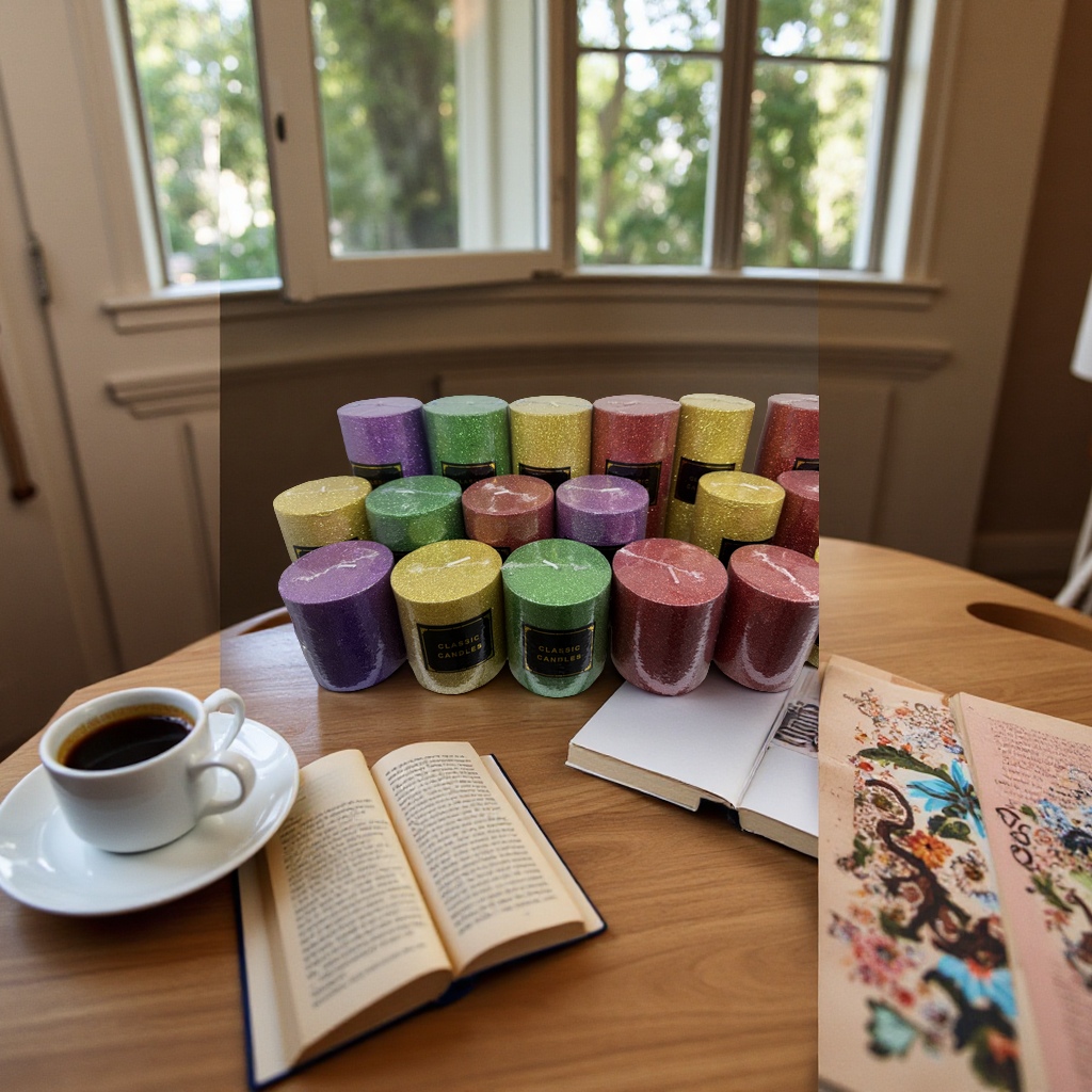 香薰蜡烛芳香持久自然香氛家用静心放松室内香薰灯烛台装饰香气怡人