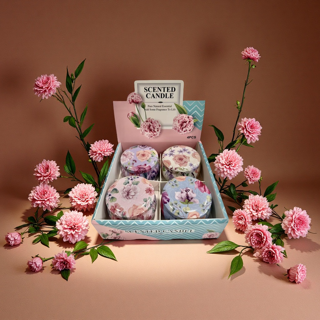 马口铁香薰蜡烛香氛持久室内家用静心放松香味礼品装