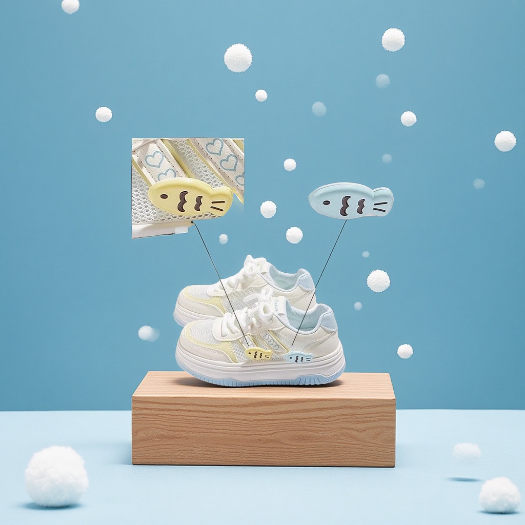 Girls' sports shoes with fleece and thickened fabric, student cotton shoes, children's shoes, girls' white board shoes, sports shoes, children's shoes Application Scenario