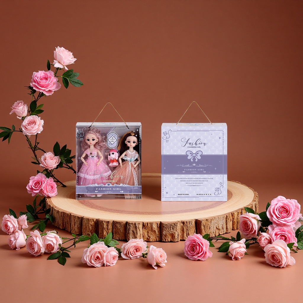 12寸关节娃娃礼品盒套装过家家玩偶儿童玩具礼物送女生趣味互动