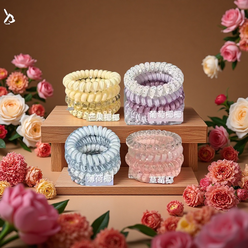 Fashionable accessories: Large intestine hair bands, hair ties, square scarves, hair bands, versatile hair accessories, hair bundles, hair clips, Korean style for women, trendy Application Scenario