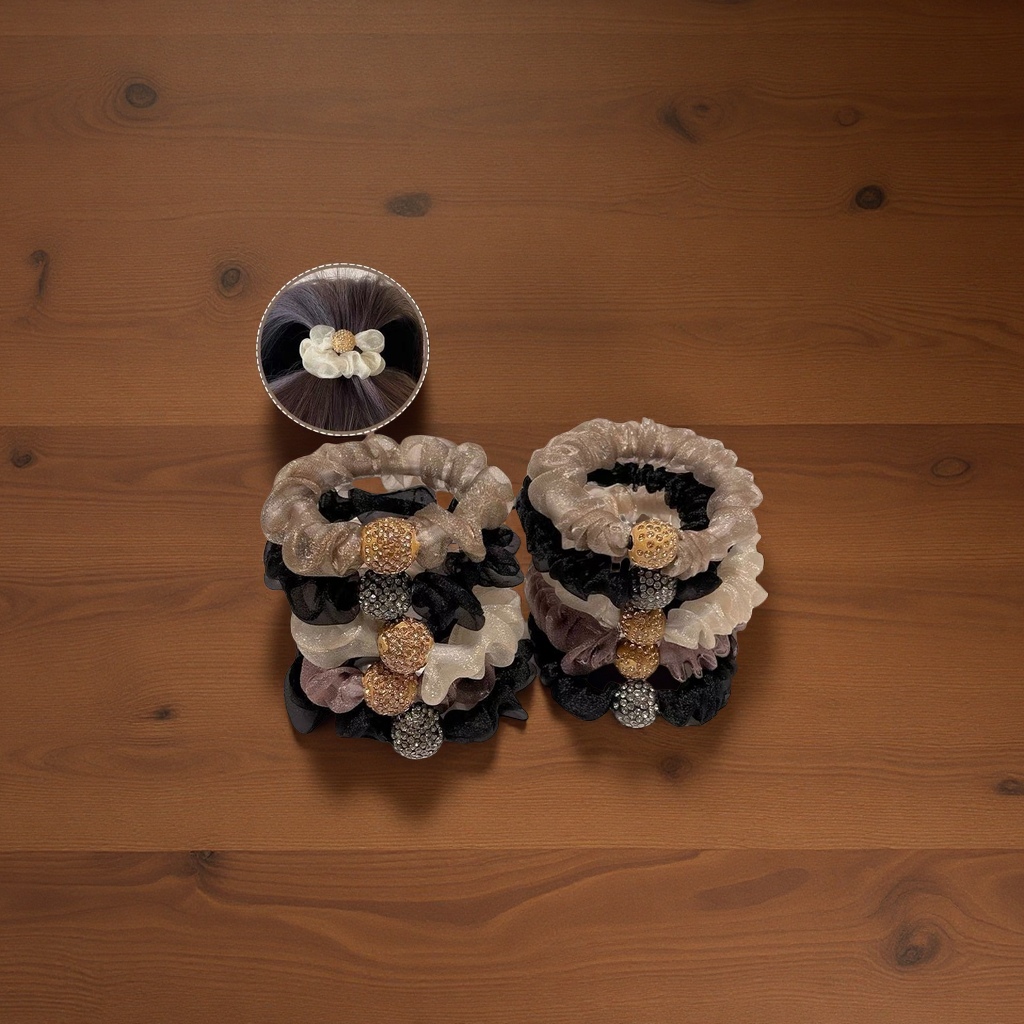 优雅发绳弹力橡皮筋发圈头绳发带简约百搭橡皮筋头饰发饰品