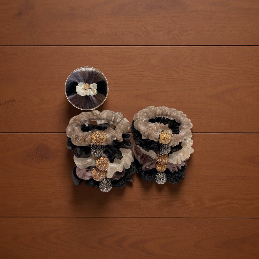 优雅发绳弹力橡皮筋发圈头绳发带简约百搭橡皮筋头饰发饰品细节图