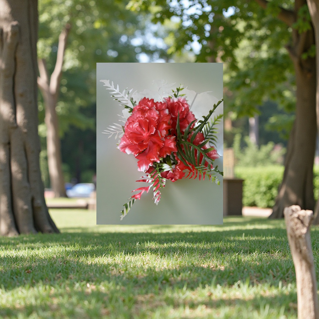 仿真花束室内装饰假花摆件花艺布艺花卉仿真植物多色可选仿真花花头毛线花假花簪花