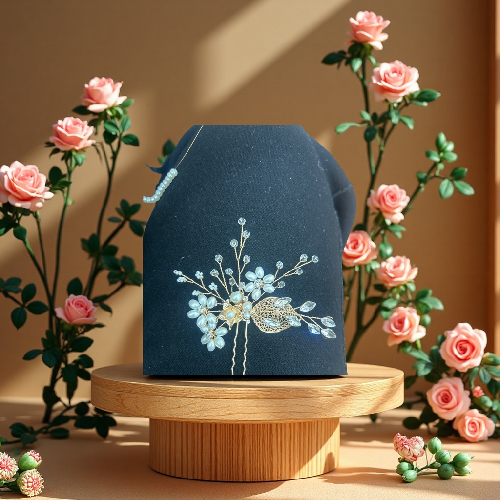 新娘头饰小叉针婚礼发饰优雅发夹结婚用品配饰装饰品