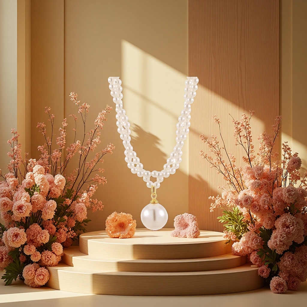 法式双层麻花珍珠秋冬配饰2025新款时尚百搭潮流饰品女士首饰产品图