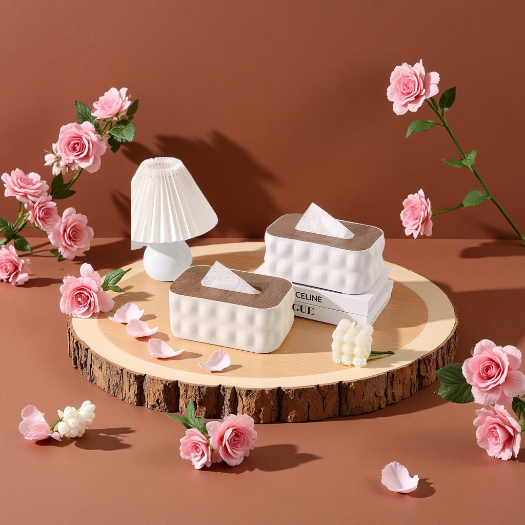 塑料纸巾盒家用桌面抽取式卫生纸盒简约便携收纳盒办公客厅用品