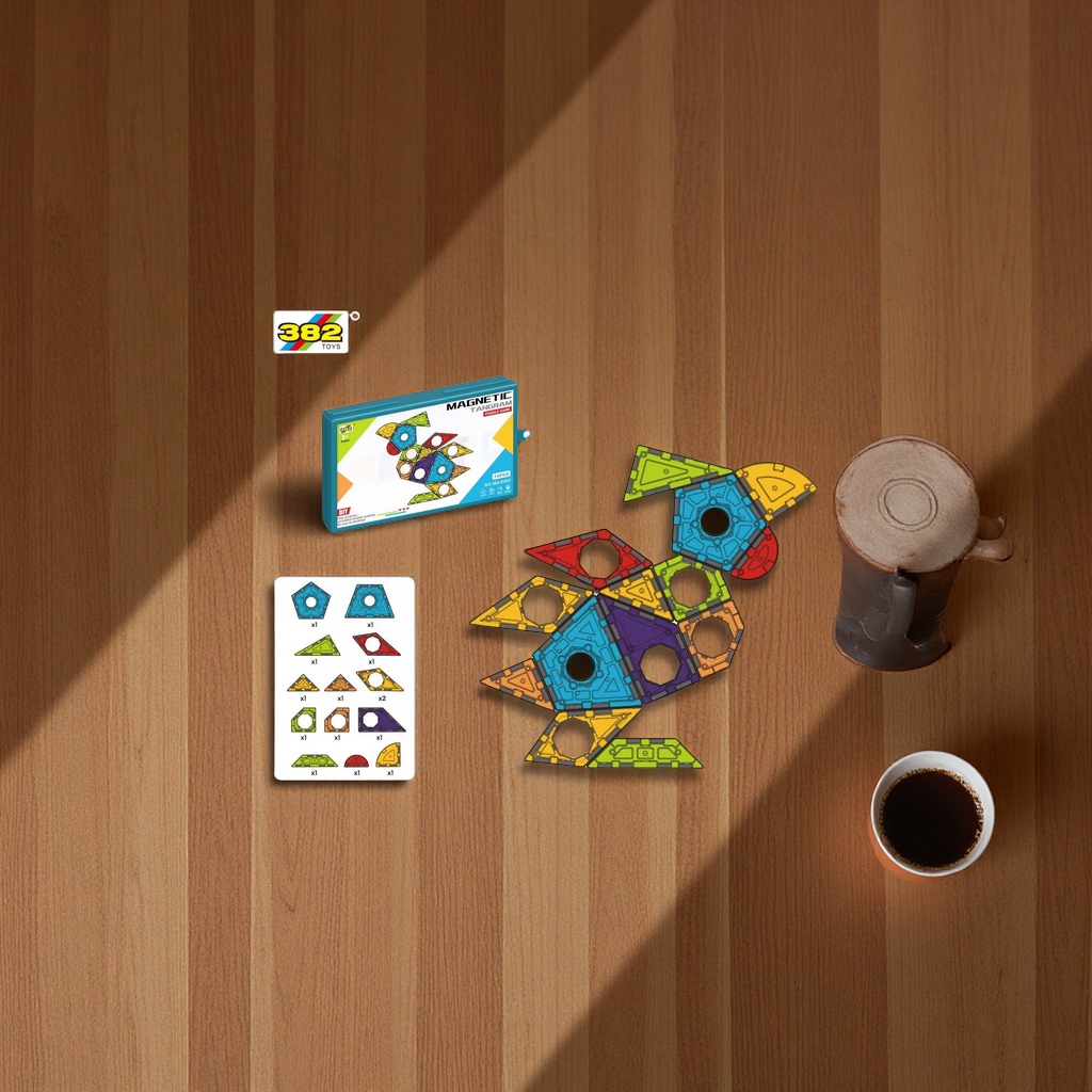 新品几何磁力片建构积木多彩拼装儿童益智玩具安全无毒创意组合产品图