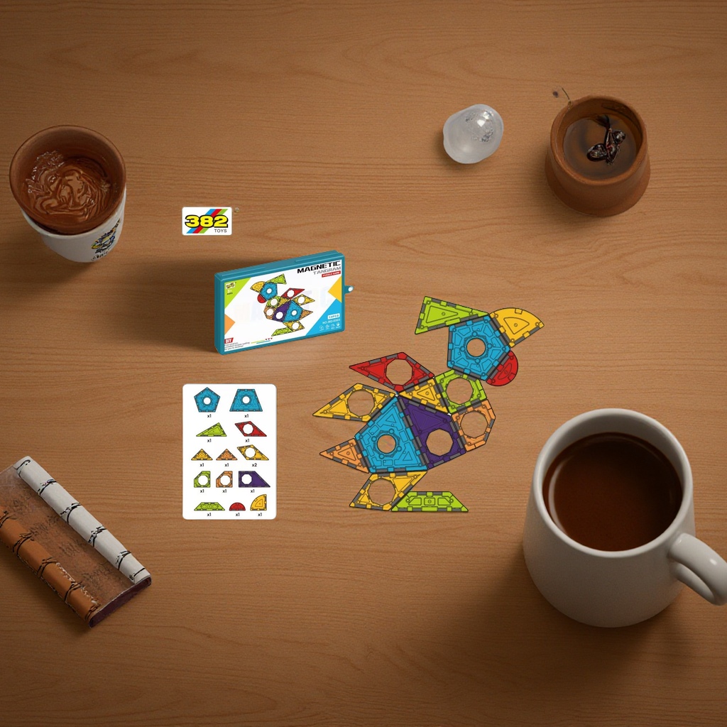 新品几何磁力片建构积木多彩拼装儿童益智玩具安全无毒创意组合细节图