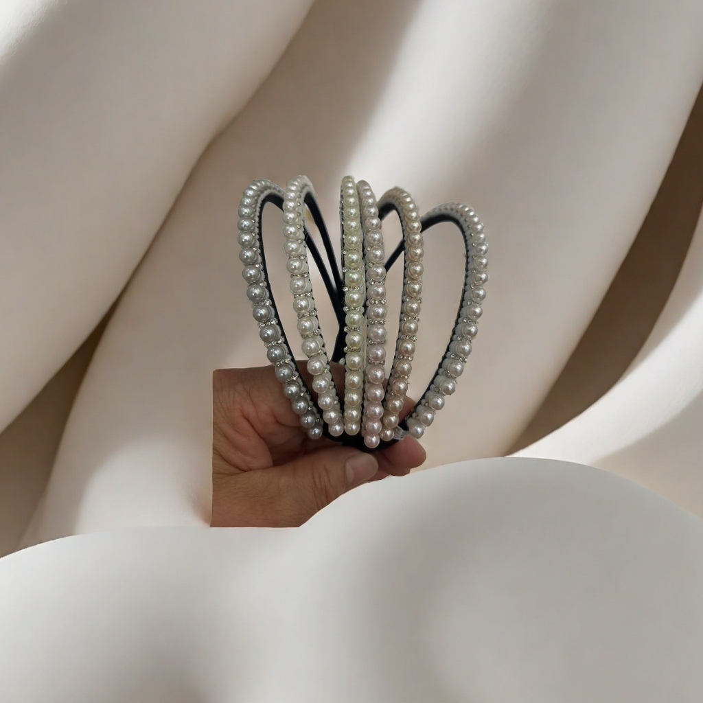 法式复古珍珠发箍女款百搭高级感头箍气质发卡压发洗脸头扣发饰品