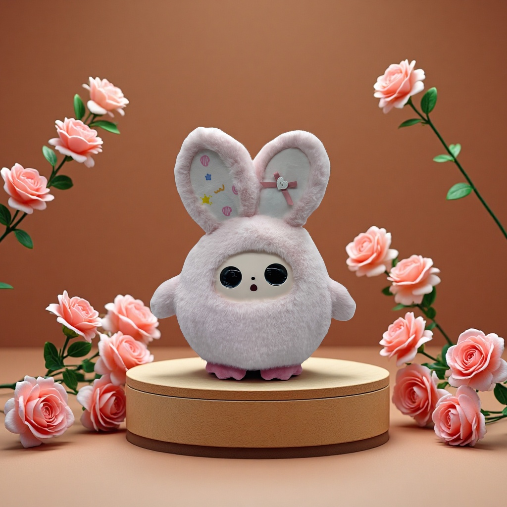 毛绒玩具潮玩Ai情感陪伴机器人儿童玩偶互动智能陪伴宠物抱枕玩具新颖创意