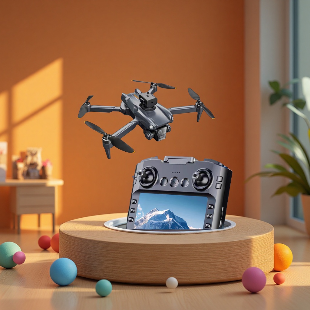 High-definition aerial photography drone, digital Trade center toy drone, portable intelligent remote control drone Application Scenario