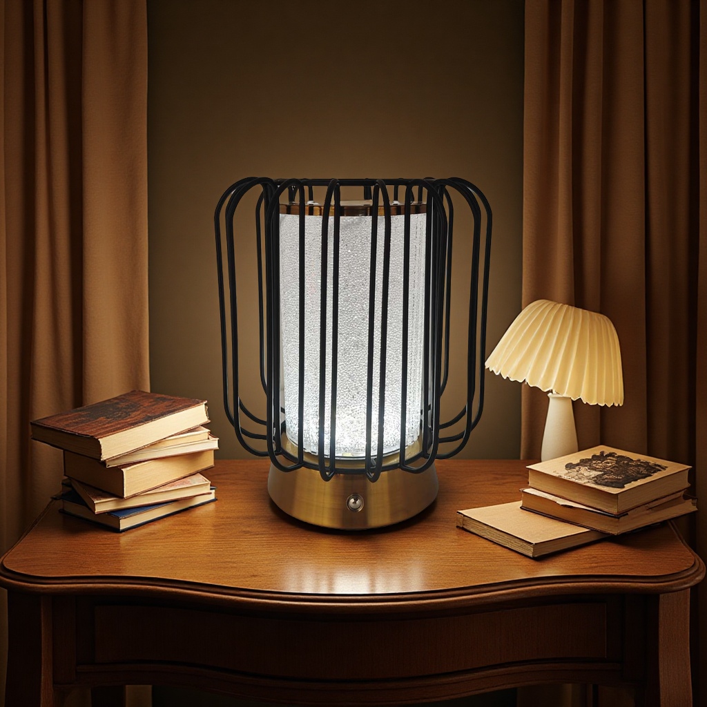 少女百褶北欧小夜灯情人节礼物摆件氛围灯温馨创意装饰品