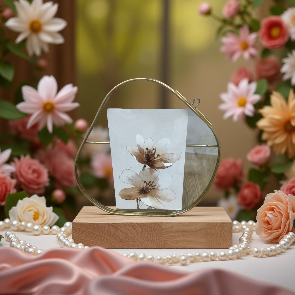 创意异型桌面摆件相框装饰个性相框创意装饰品家居摆设艺术摆件黄铜小摆件产品图