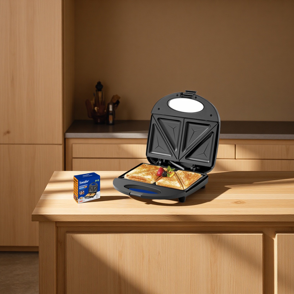 Sonifer sandwich maker, breakfast maker, household non-stick coating toaster, gritter, SF-6048 kitchen appliances Application Scenario