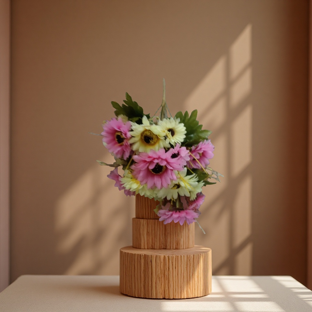 仿真花簪花毛线花花头装饰手工假花配饰多款可选