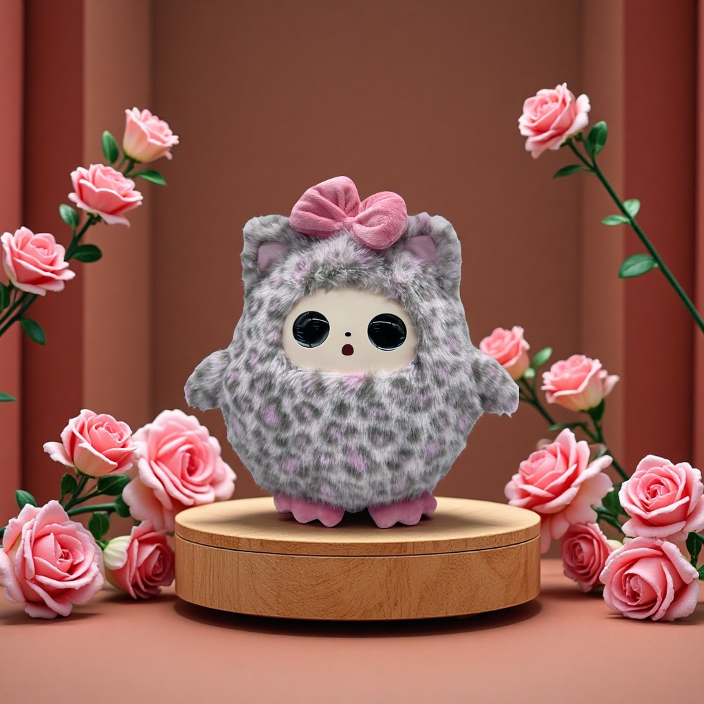 潮玩毛绒玩具Ai智能陪伴震动机器人趣味互动儿童玩偶新奇创意礼物