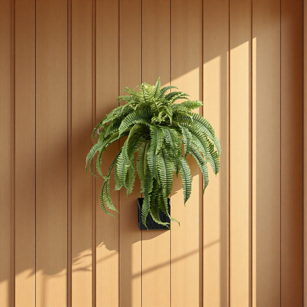 跨境仿真蕨类绿植波士顿蕨叶家居装饰挂墙绿植摆件办公文化仿真园艺草皮